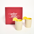 Ceramic Shot Glass giftbox - Yellow Lemon Set of 2