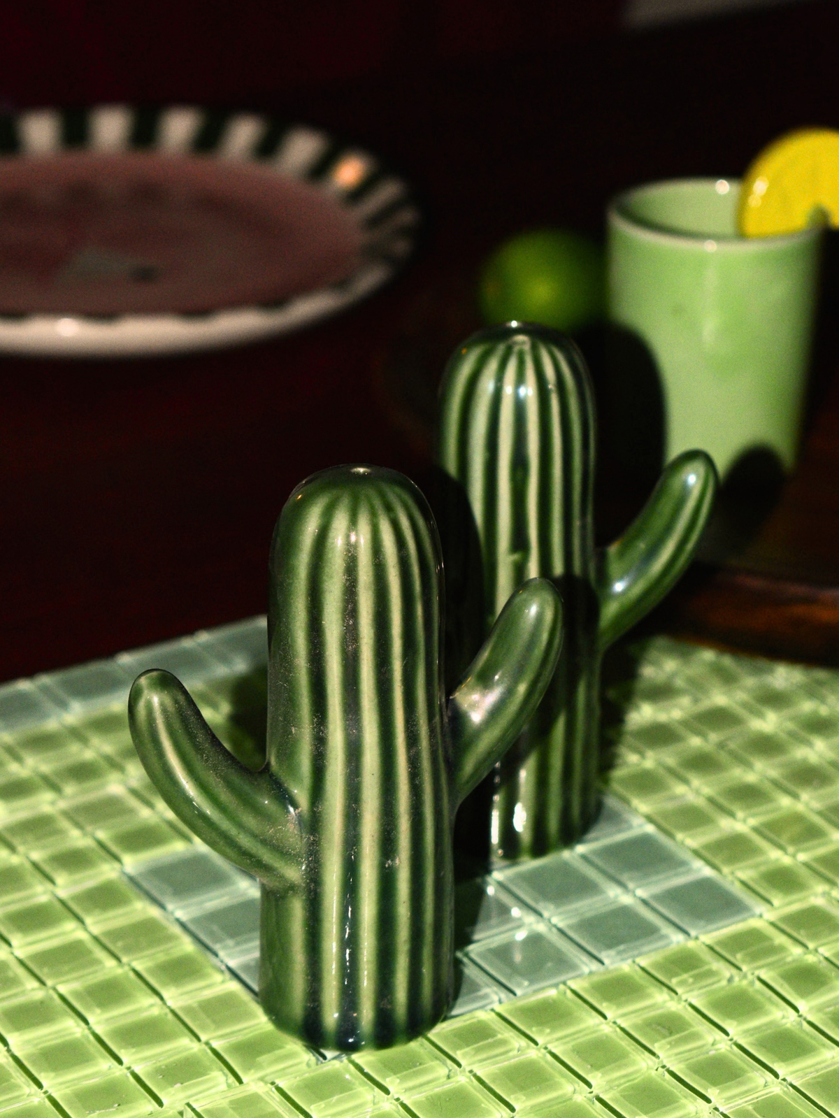 Salt & Pepper Shaker Set - Cactus