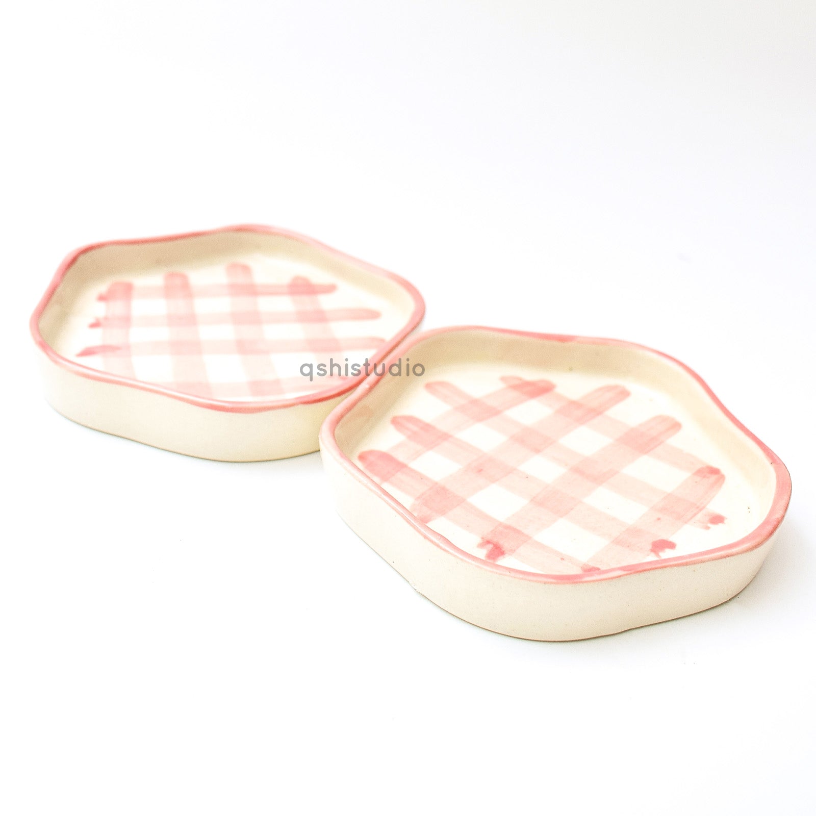 Coasters -Pink Check