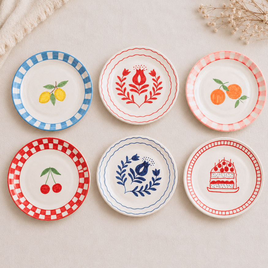 Buy 5 Get 1 Free - Dessert plates (Mix 1)