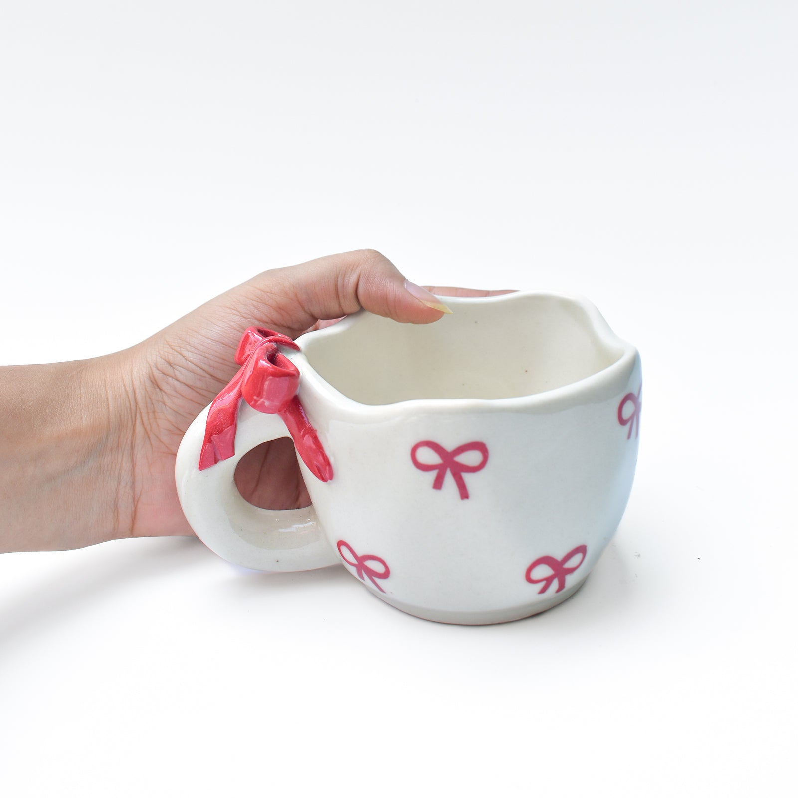 Cute Ceramic Mug - Bow