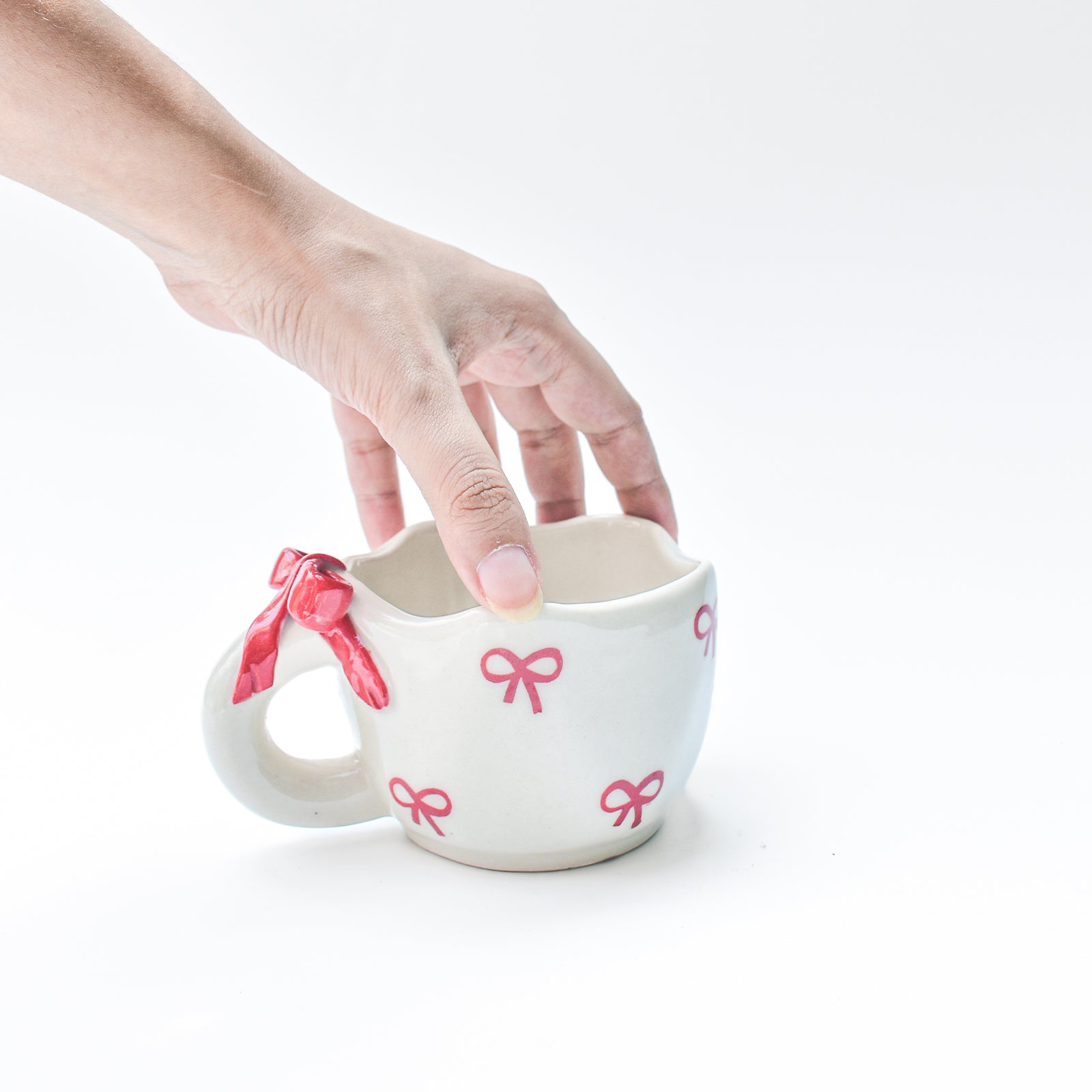 Cute Ceramic Mug - Bow