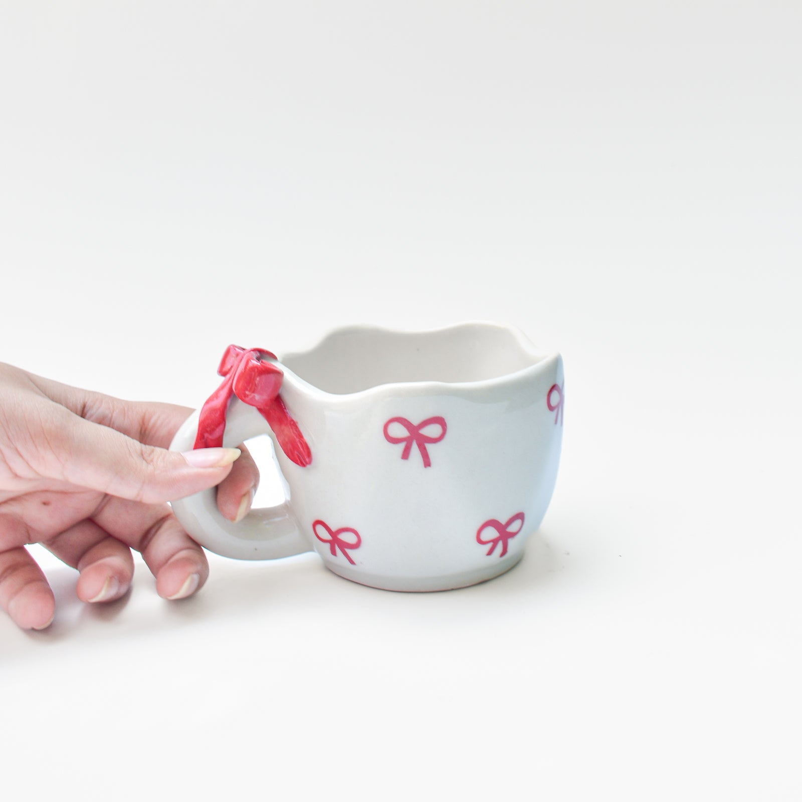 Cute Ceramic Mug - Bow