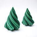 Christmas Candle - Dark Swirl Pine Tree ( Set of 2)