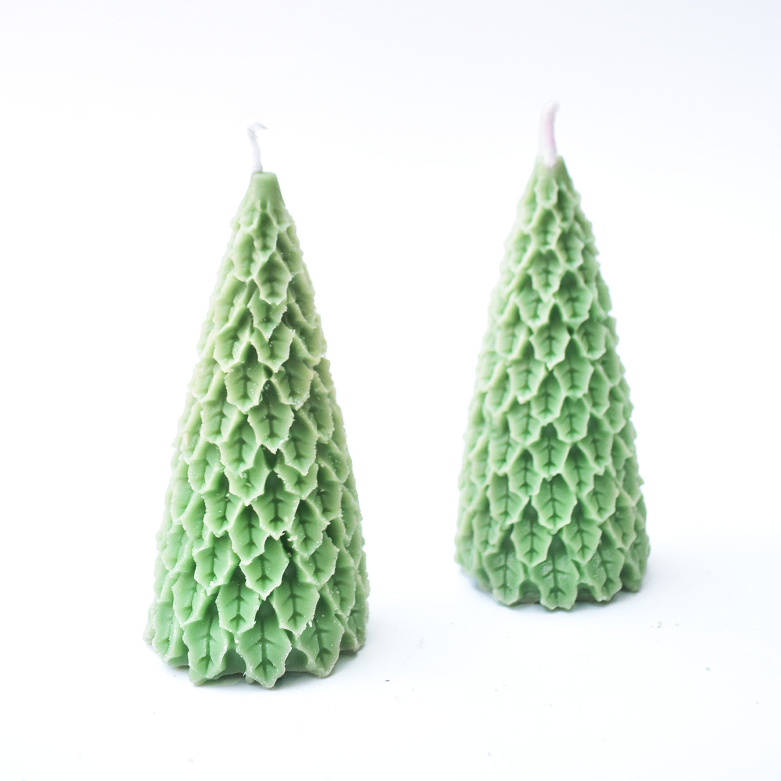 Christmas Candle -  Winter Pine Tree ( Set of 2)