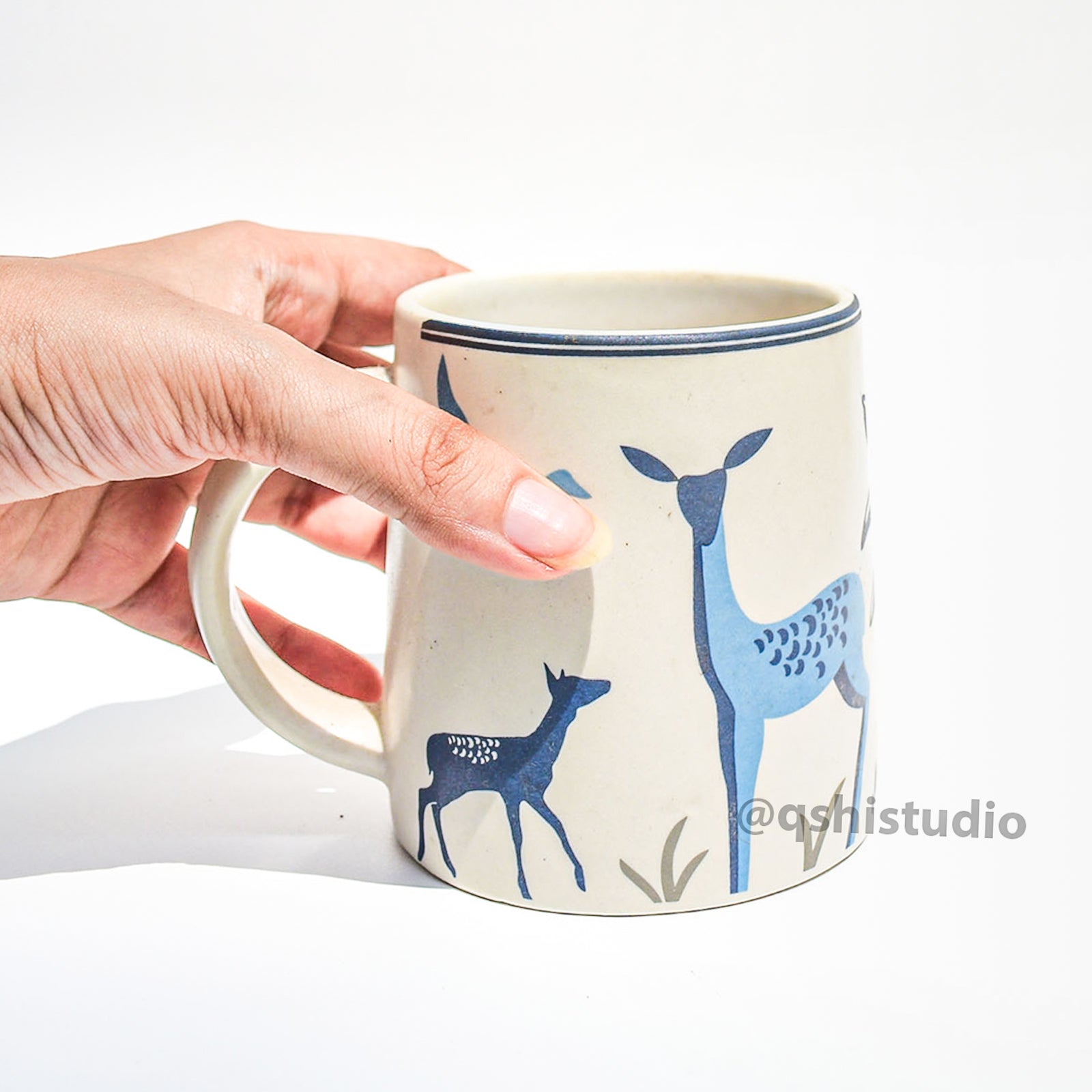 Ceramic Coffee Mug - Deer