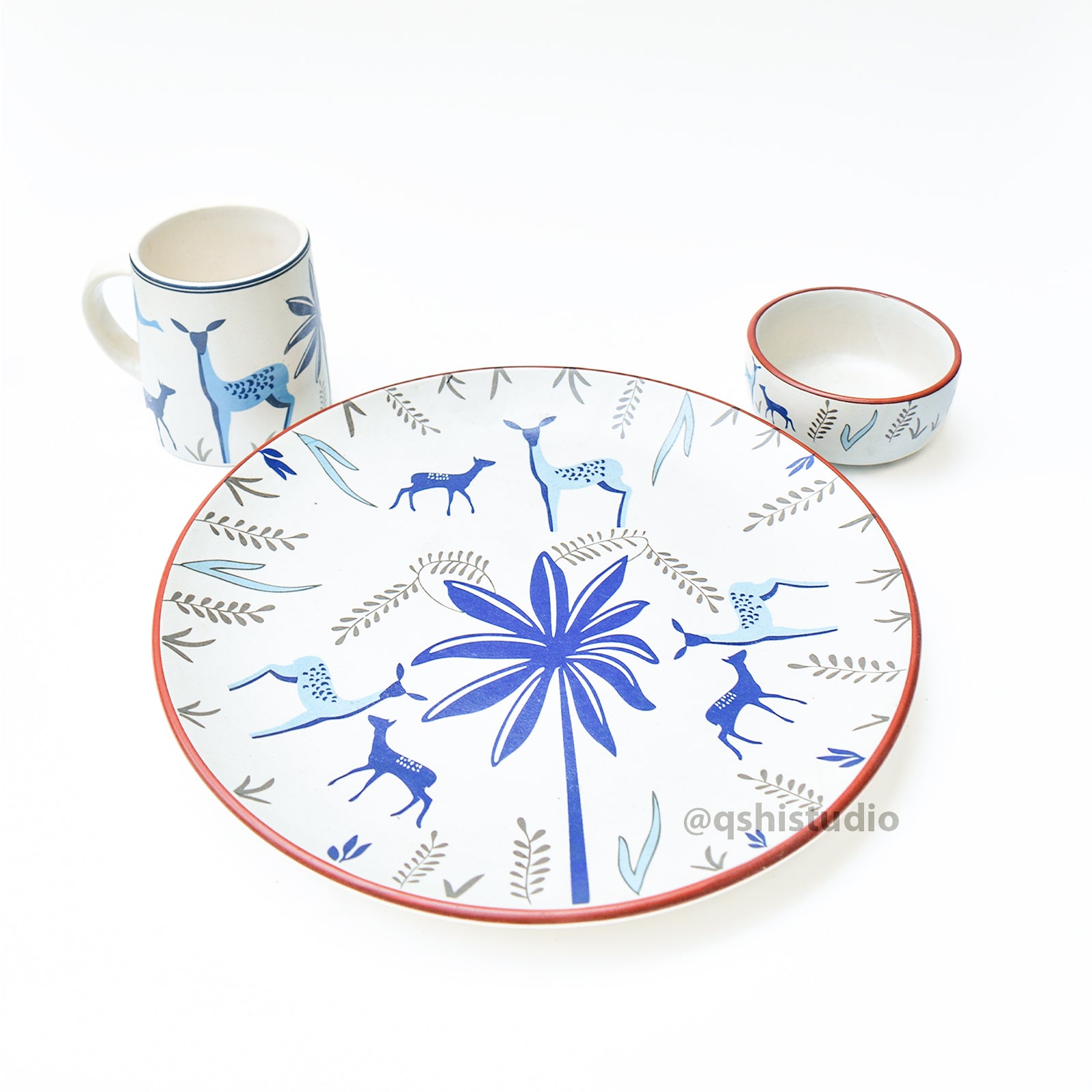 Ceramic Dinner Set - Forest