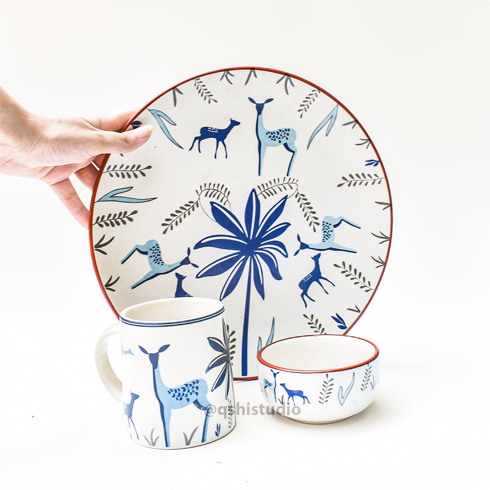 Ceramic Dinner Set - Forest