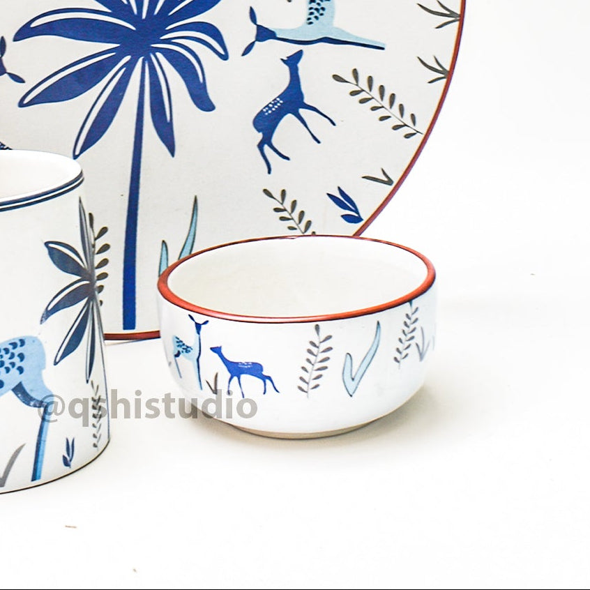 Ceramic Small Bowl - Forest