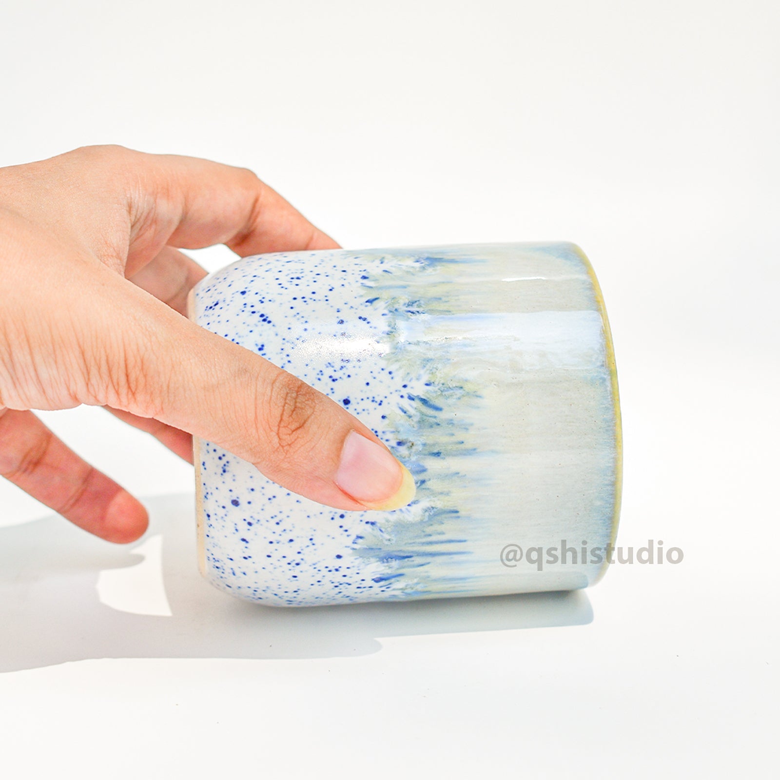 Kulhad Sipper Tea Cup - Speckled Ice
