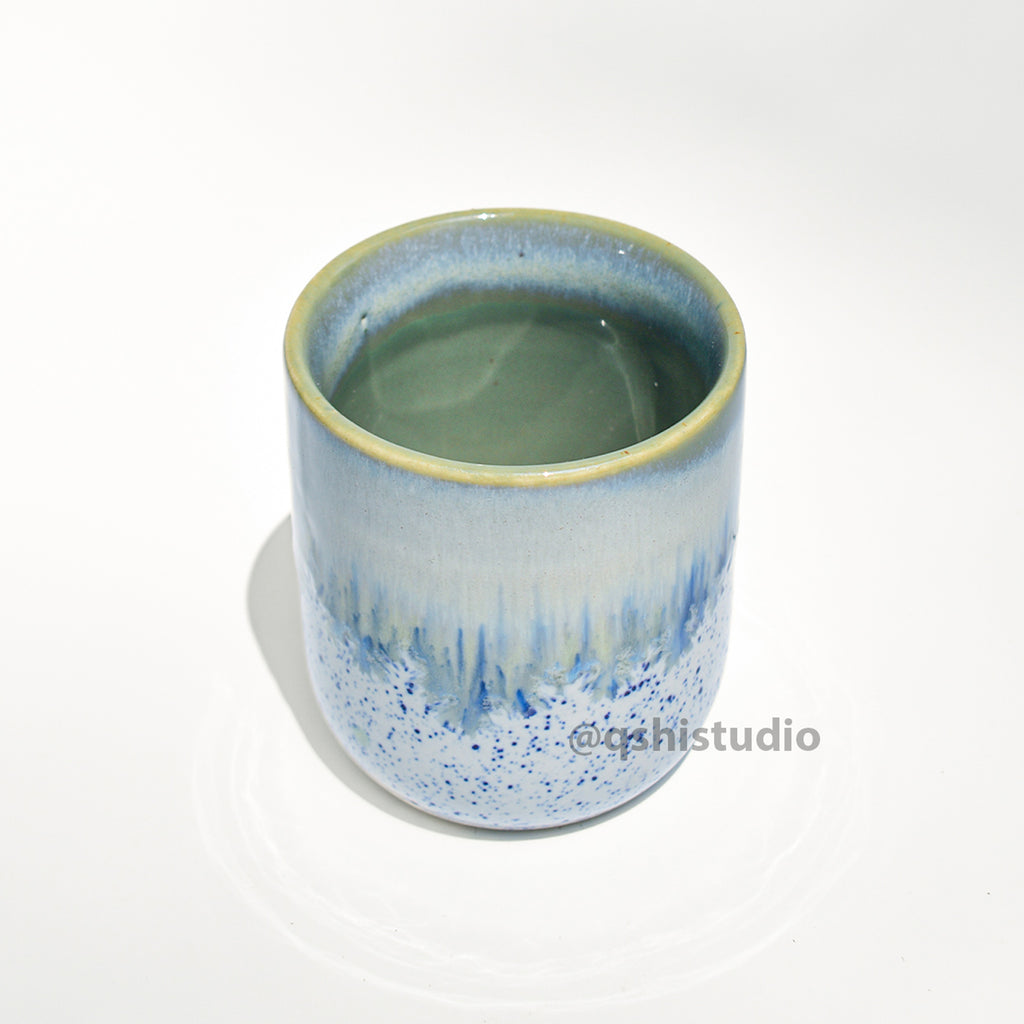 Kulhad Sipper Tea Cup - Speckled Ice