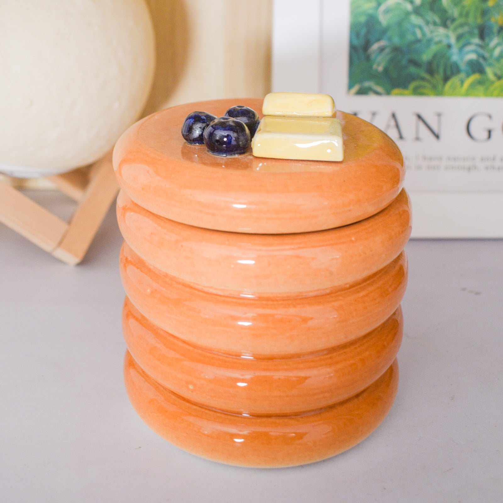 Ceramic Jar - Pancake Stack