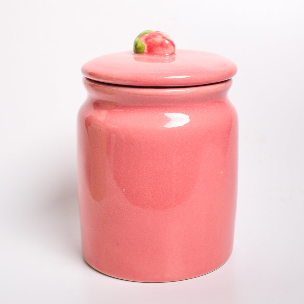 Ceramic Jar - Pink Strawberry