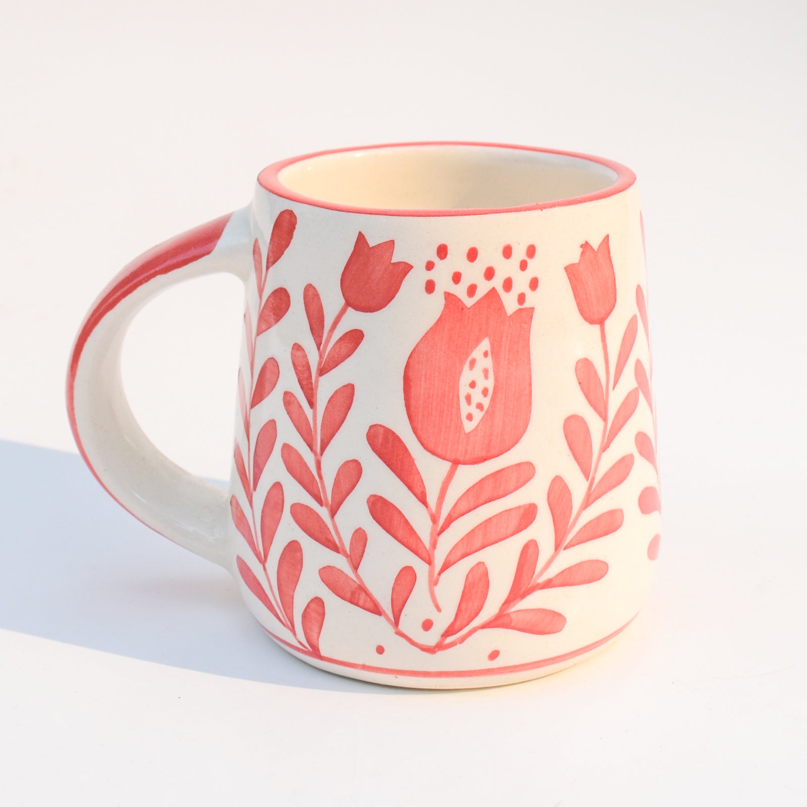Ceramic Coffee Mug - Red Anar