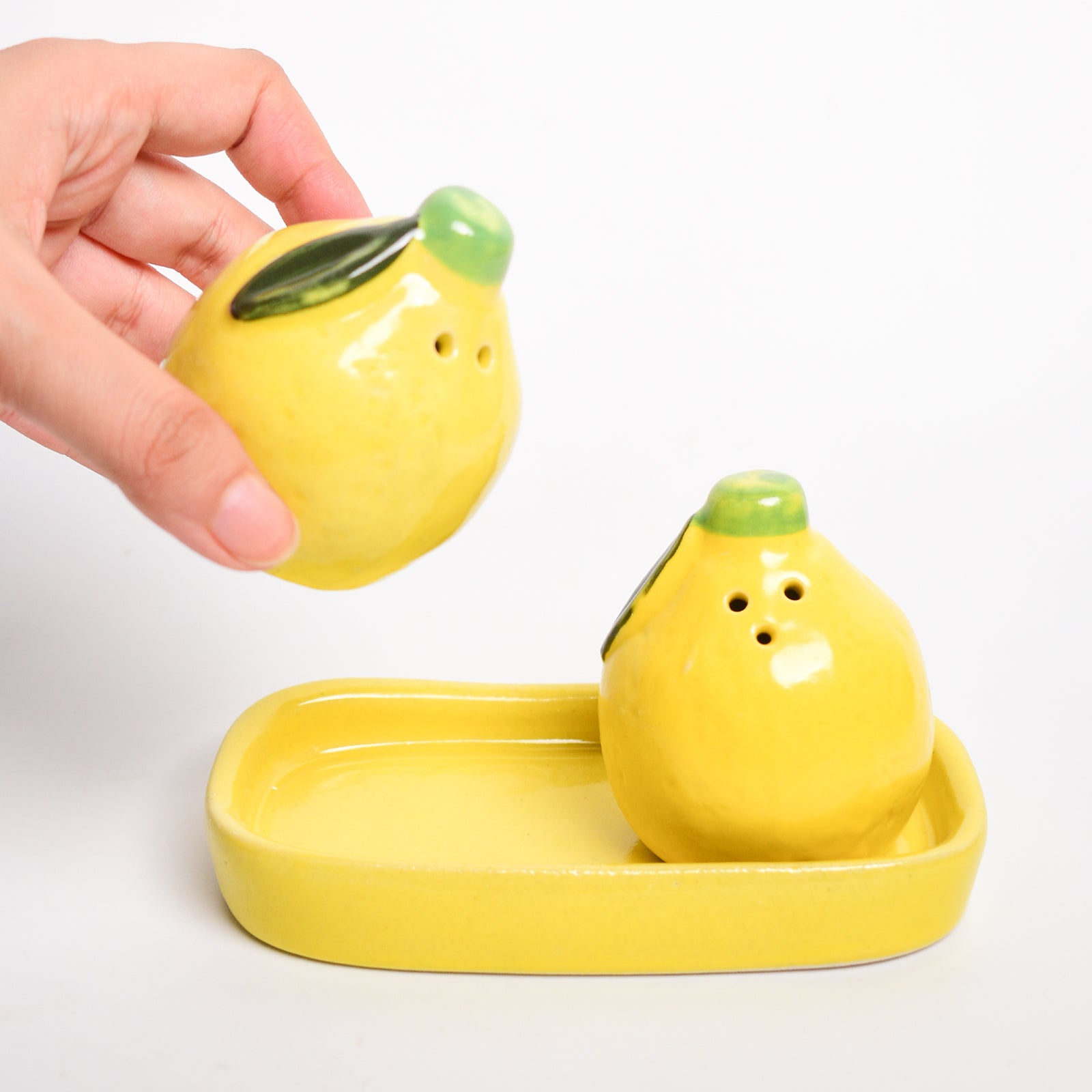 Salt & Pepper Shaker Set - Lemon
