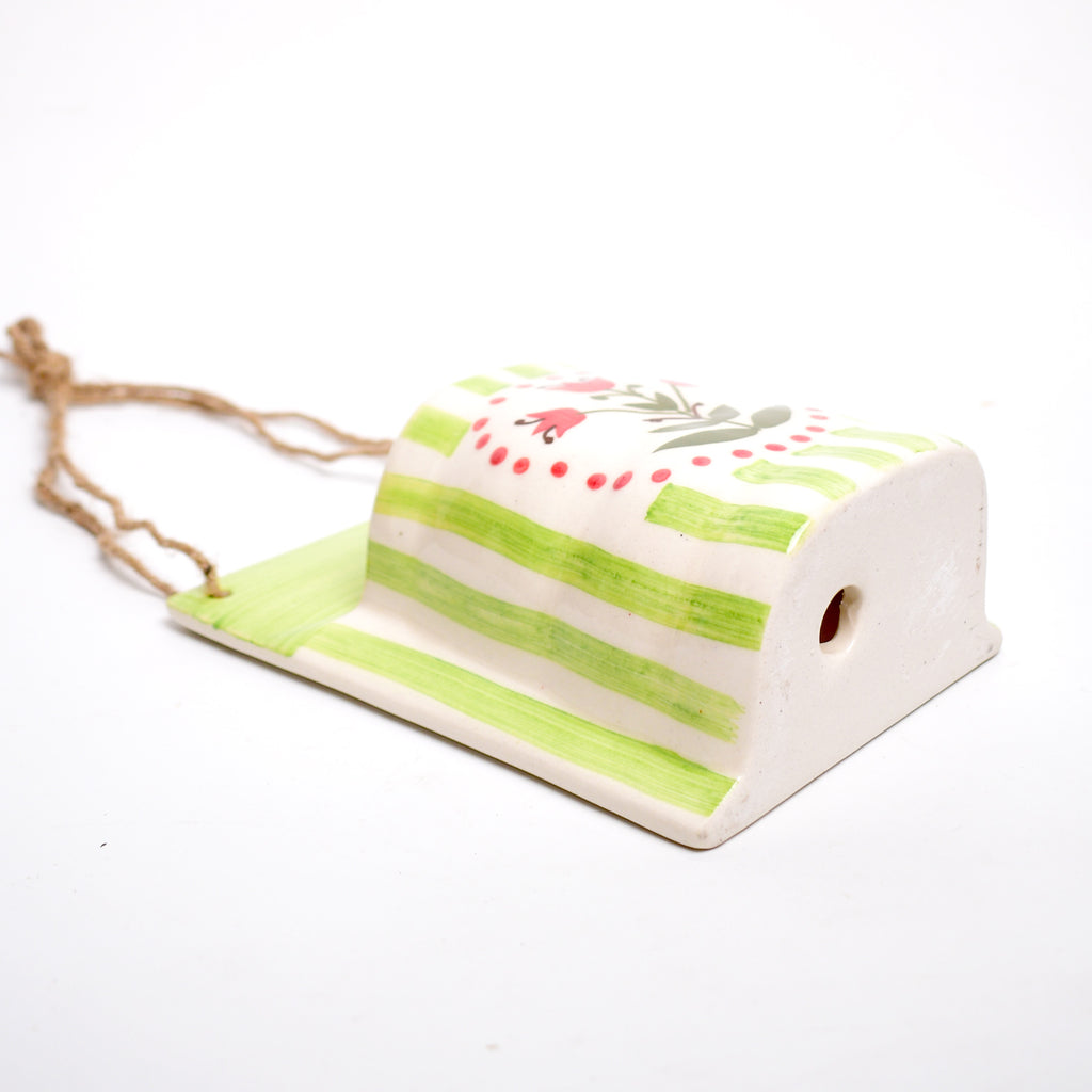 Ceramic Wall Planter - Green Garden Bloom