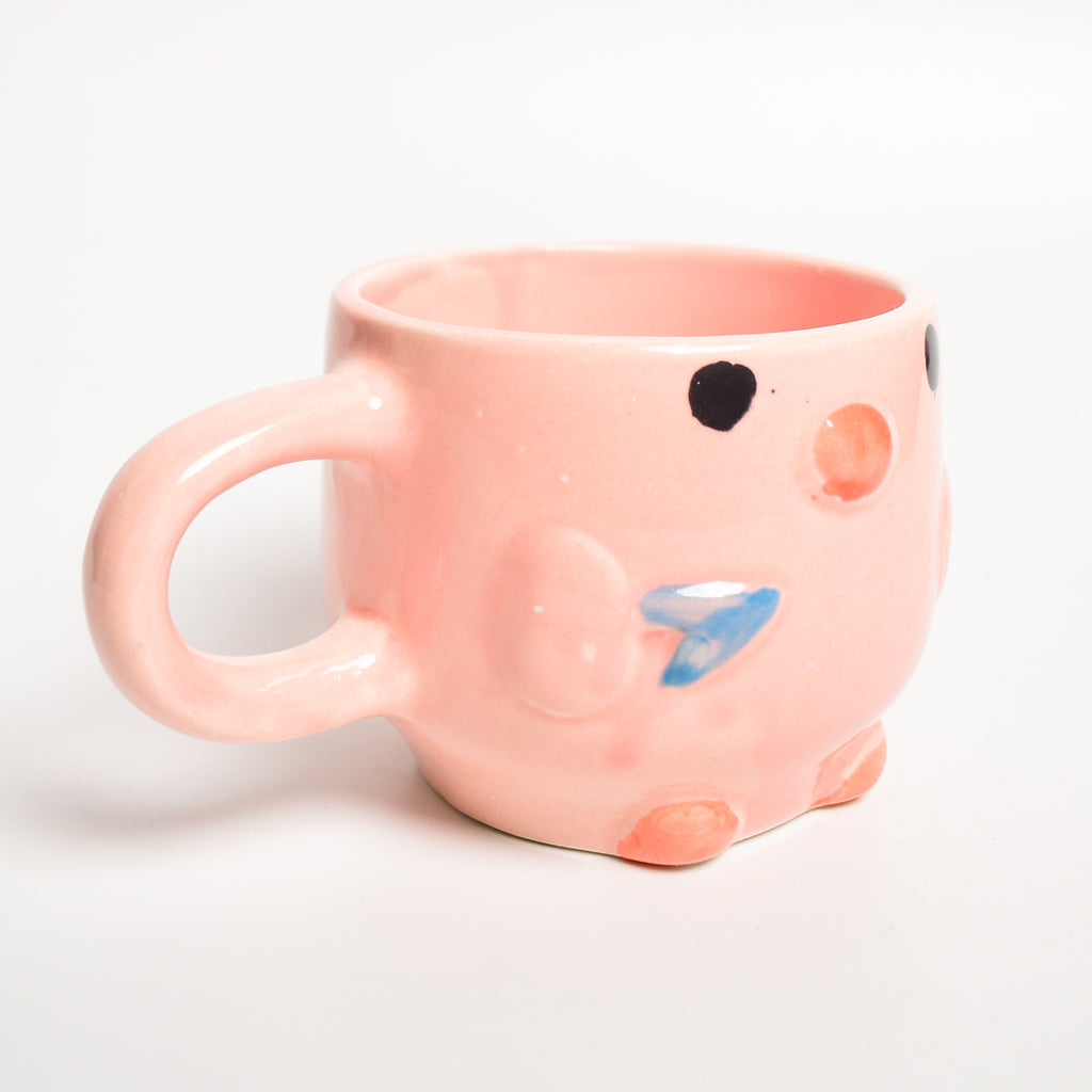 Ceramic cute mug - Pink Killer duck