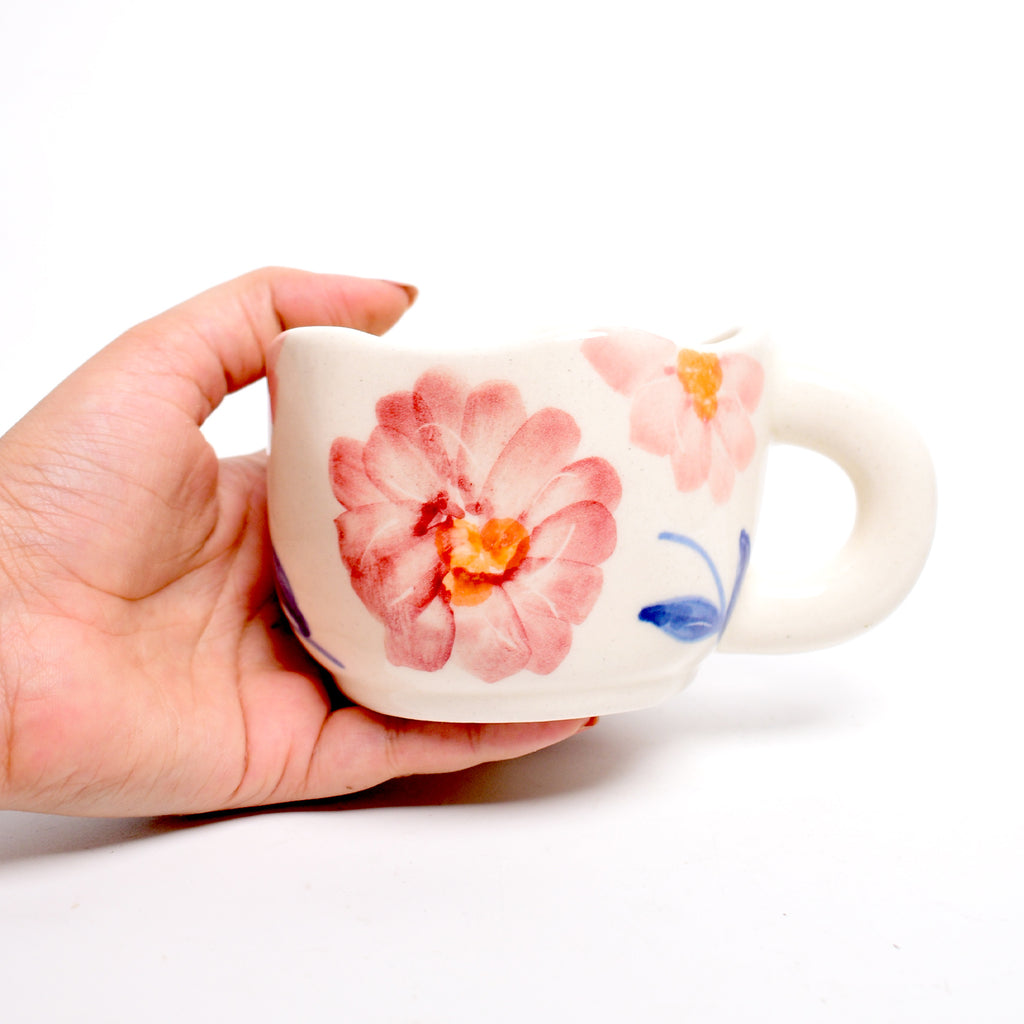 Ceramic cute mug - Floral Bloom