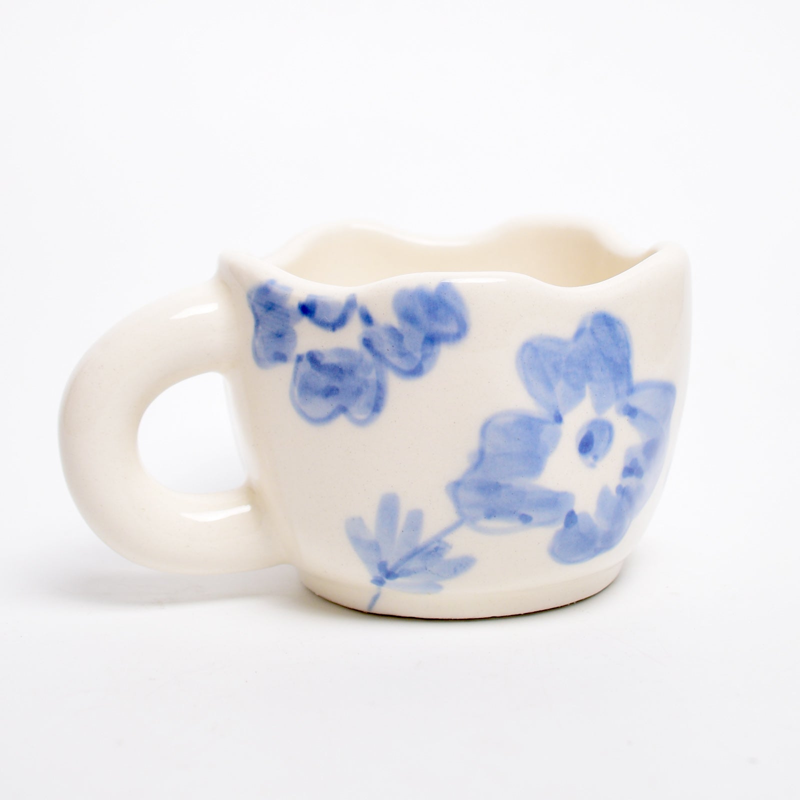 Ceramic cute mug - Blue Blossom
