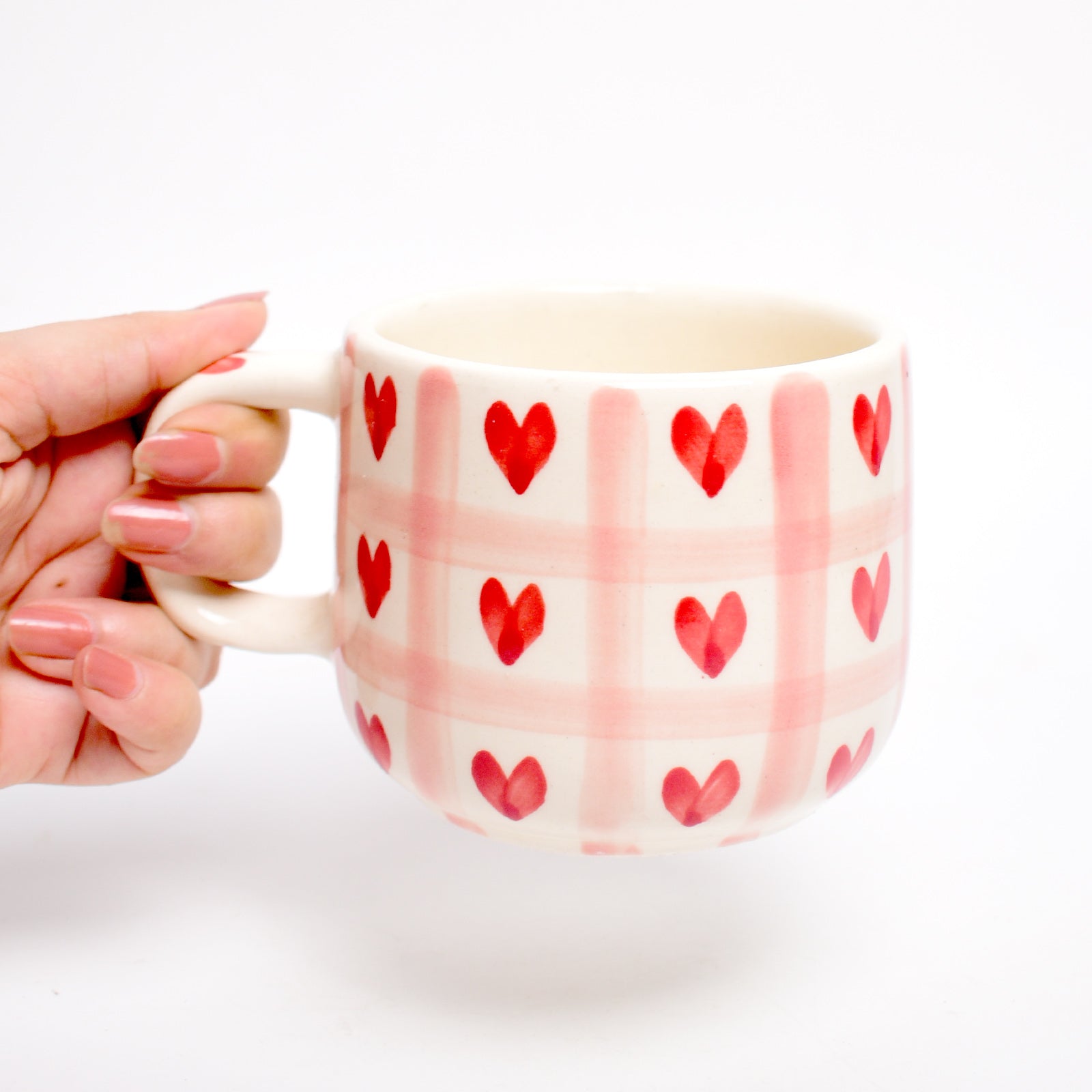 Ceramic cute mug - Heart Checks