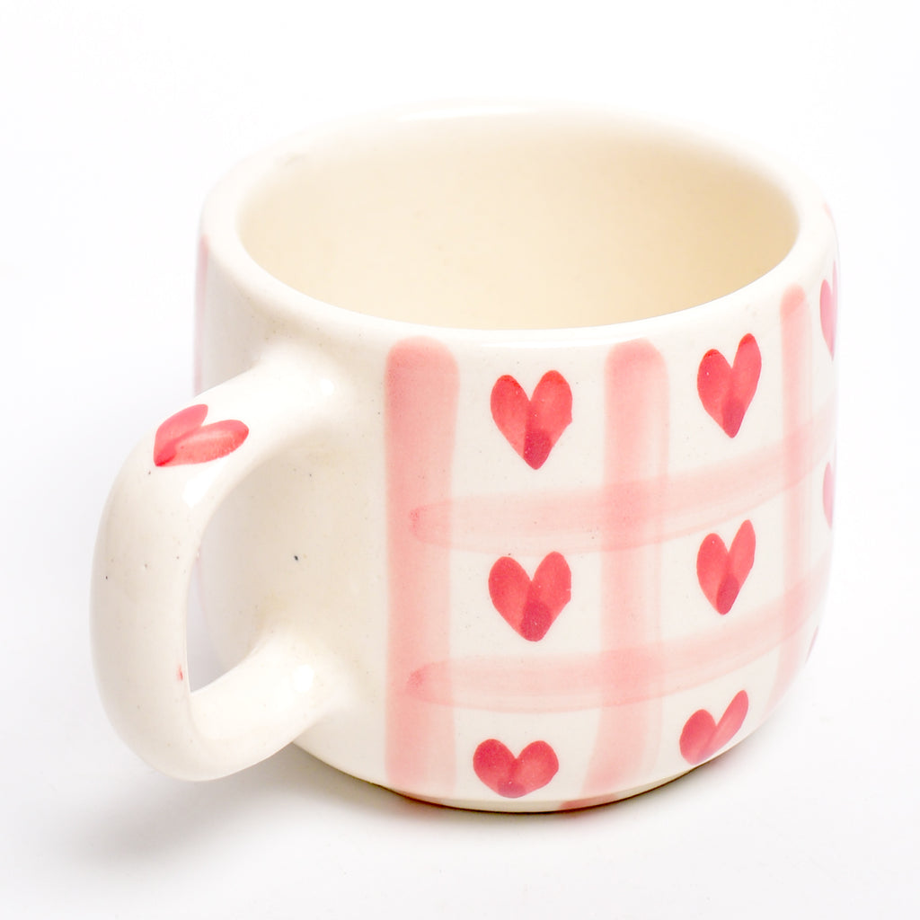Ceramic cute mug - Heart Checks