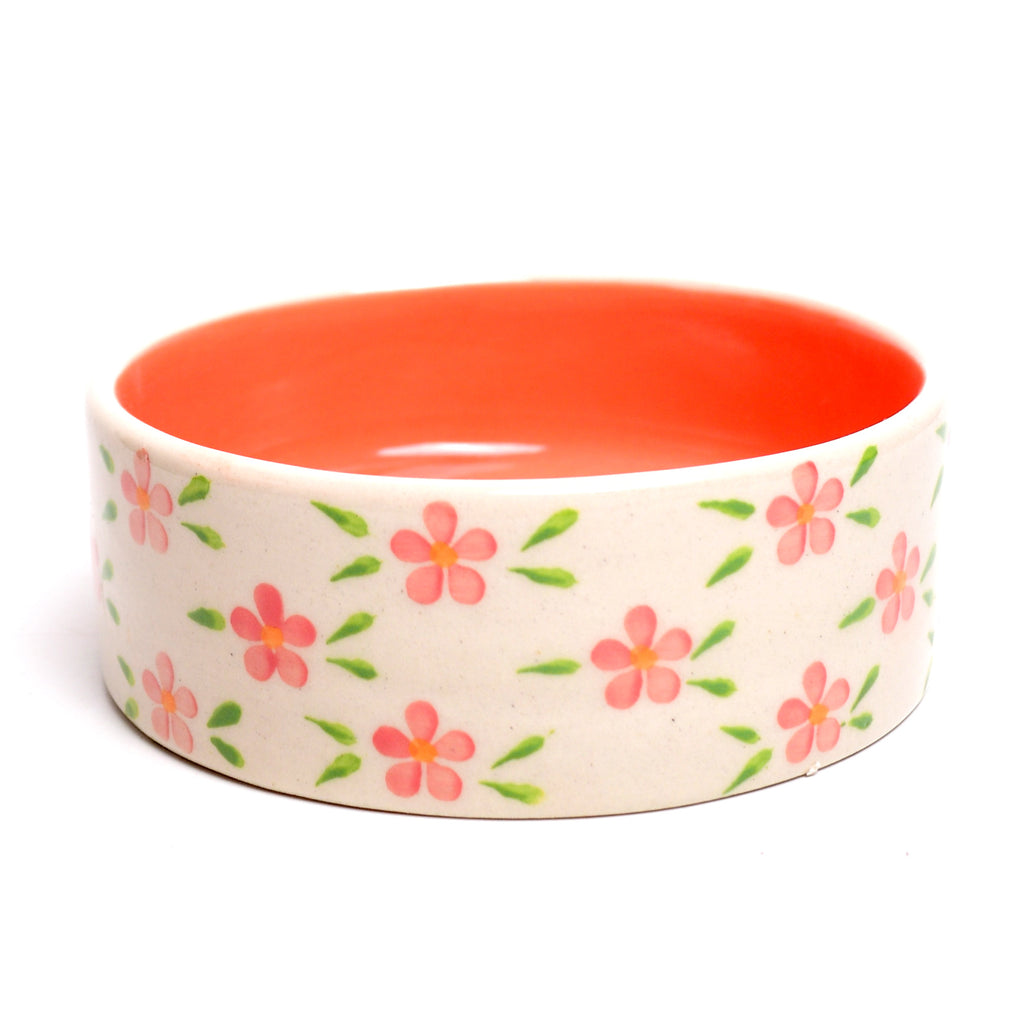 Ceramic Small Bowl - Orange Bloom