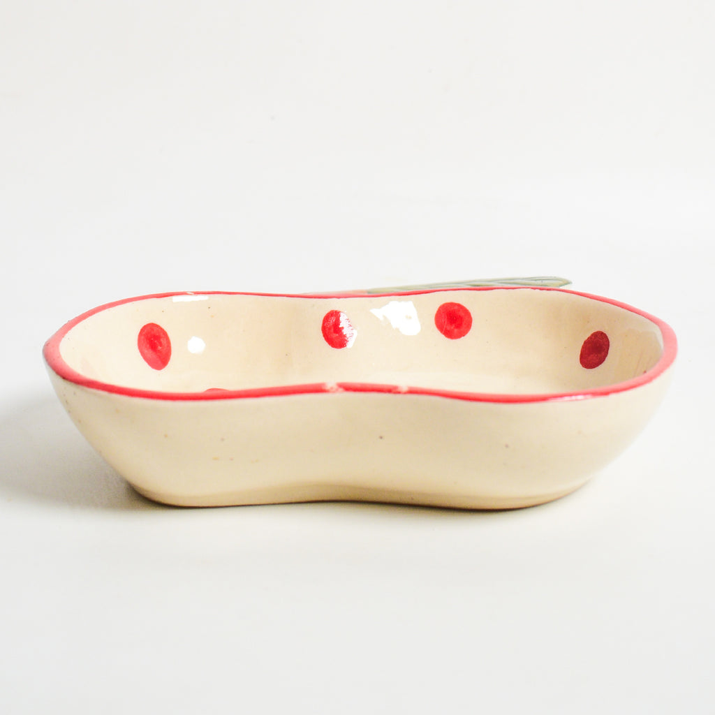 Unique Serving Bowl - Apple Polka