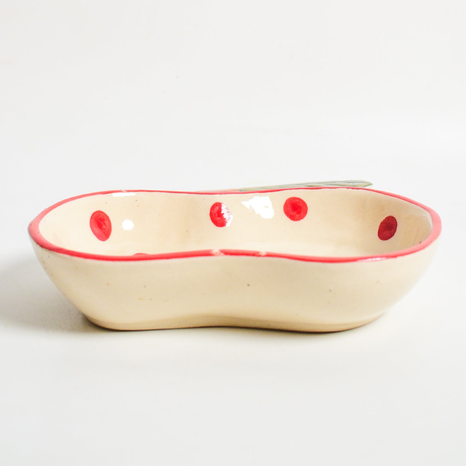Unique Serving Bowl - Apple Polka