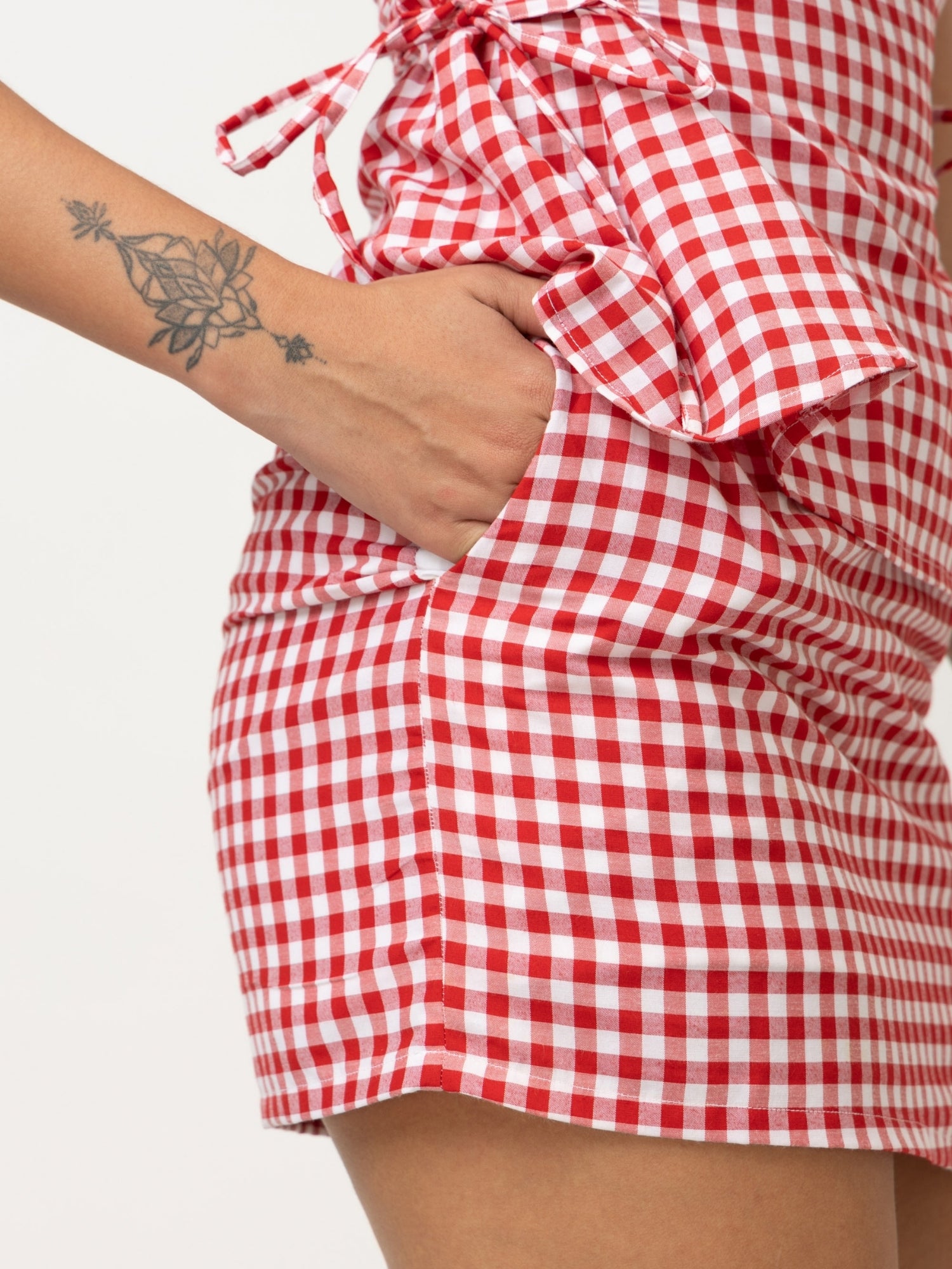 Gingham Lace Sunday Co-ord Set