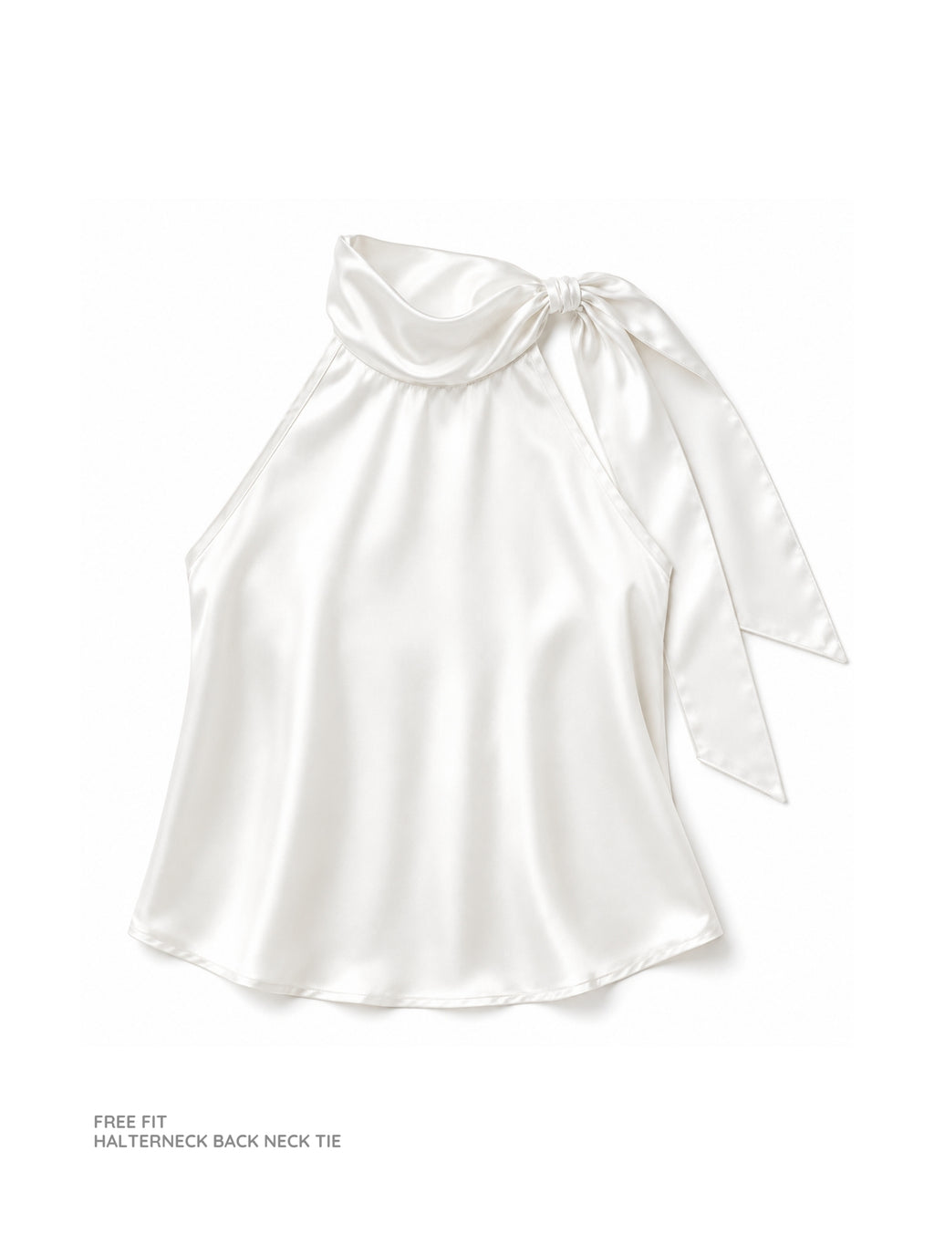 All-White Satin Wrap Co-ord Set
