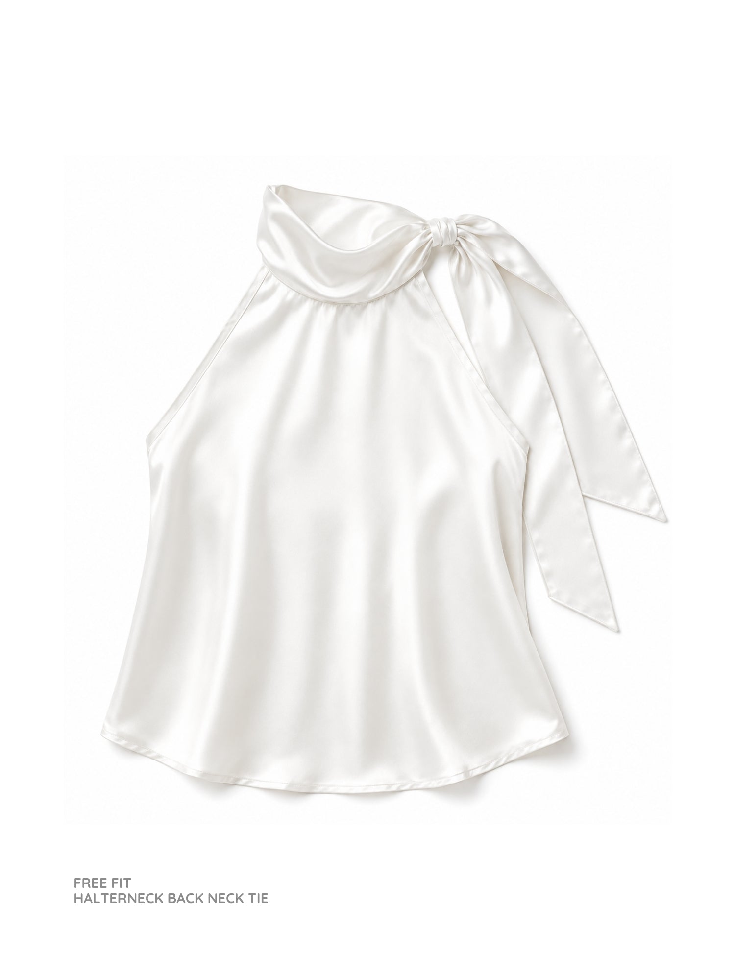 All-White Satin Wrap Co-ord Set