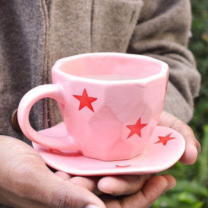 Handmade Tea Set - Twinkle Tea Cup & Coaster Set