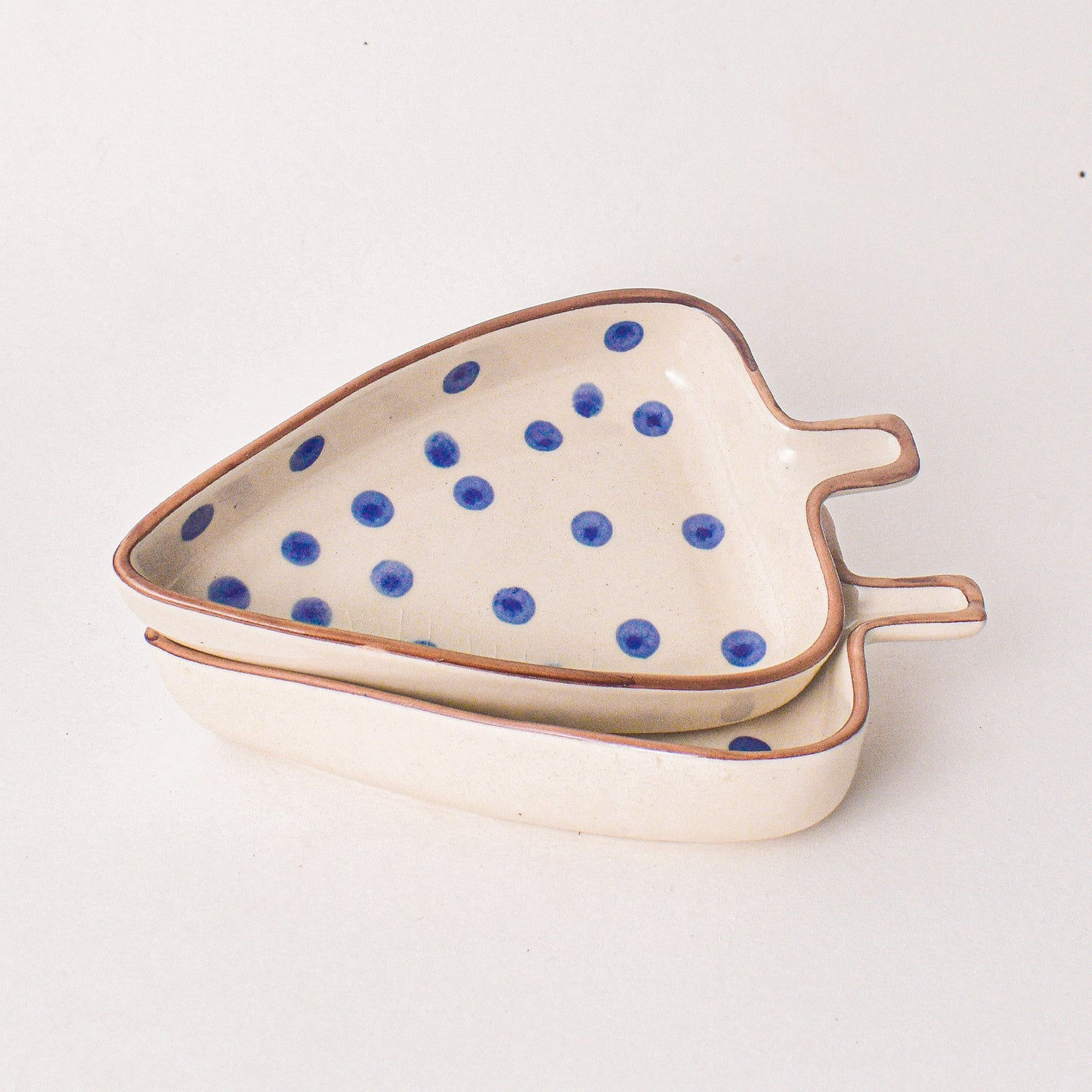 Handmade Ceramic Platter Set - Leaf