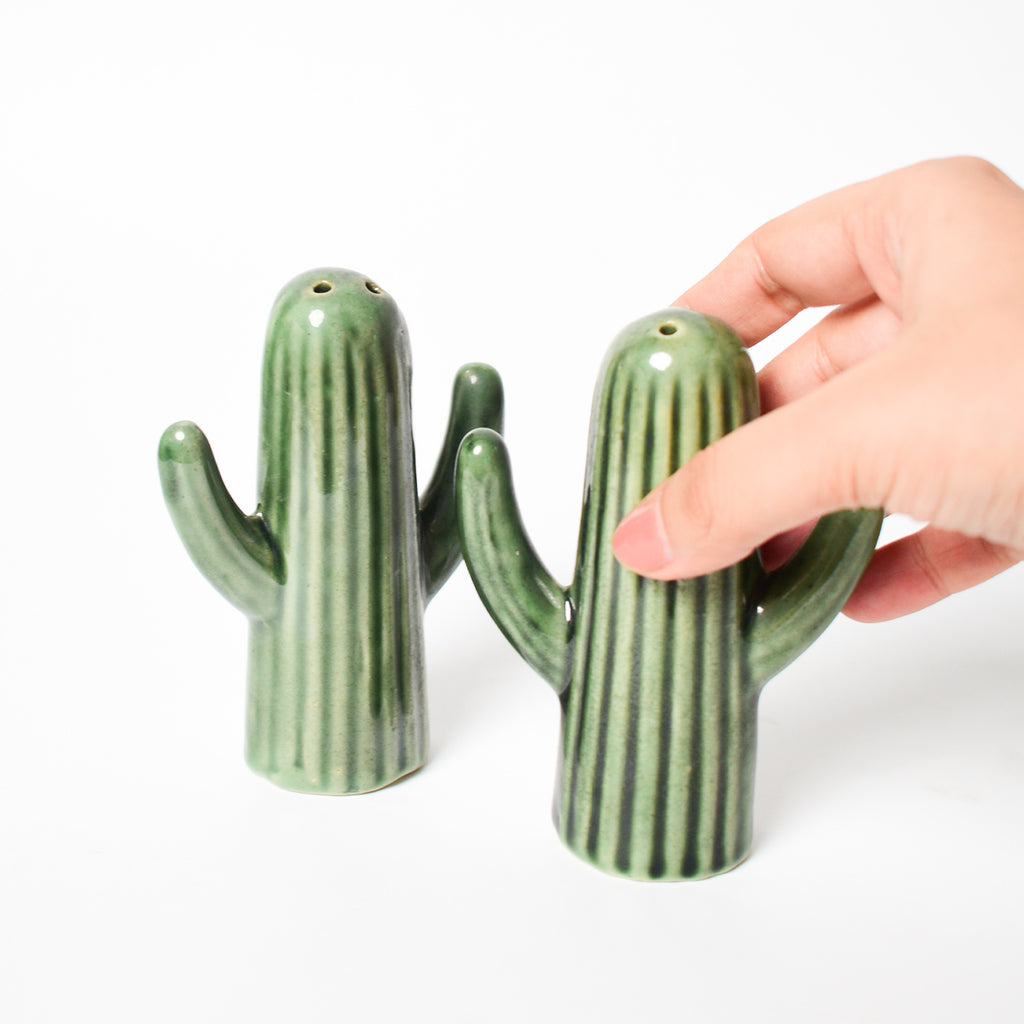 Salt & Pepper Shaker Set - Cactus