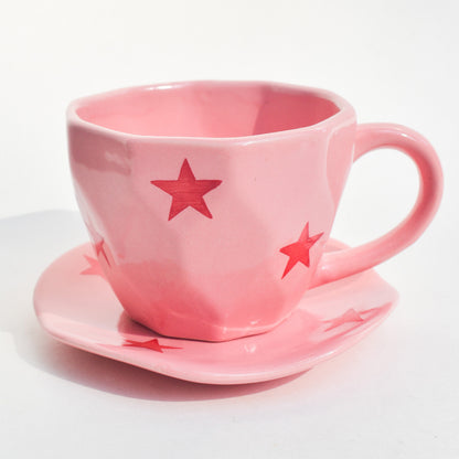 Handmade Tea Set - Twinkle Tea Cup & Coaster Set