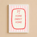 Wall Art Poster - Home Sweet Home (Pink)