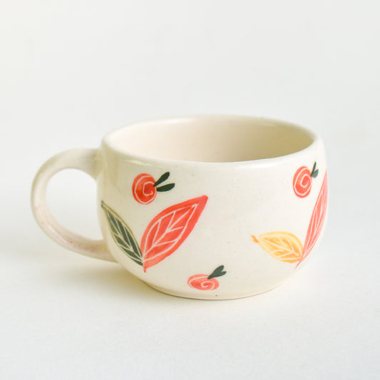 orange ceramic tea cups