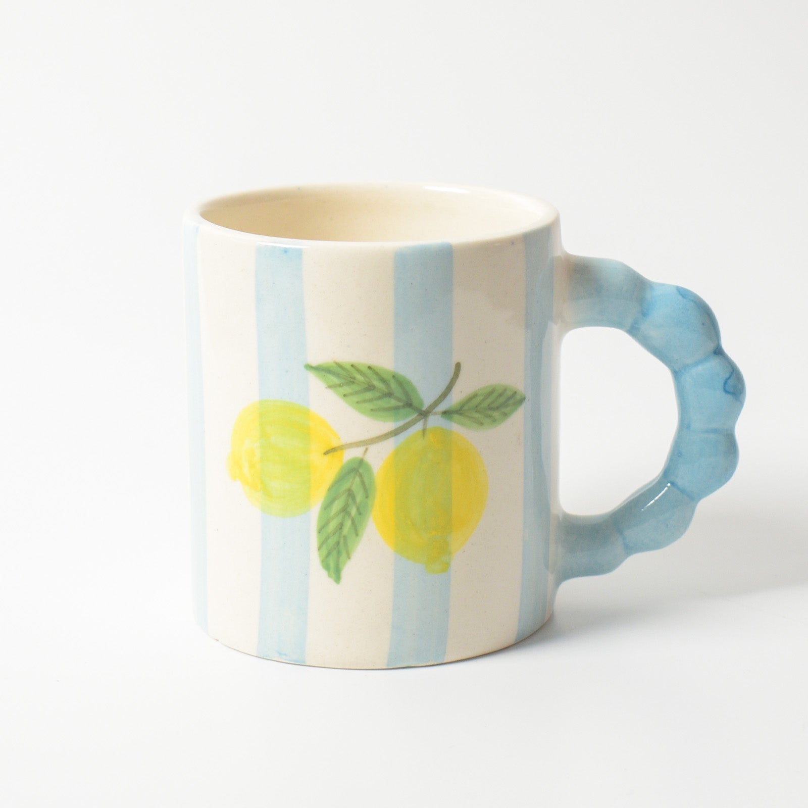 Coffee mug - Blue Striped Lemon