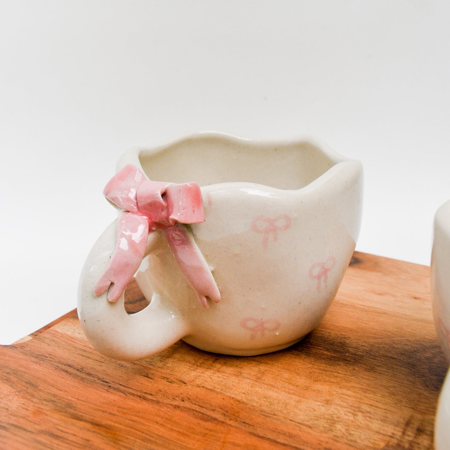 Cute Ceramic Mug - Bow