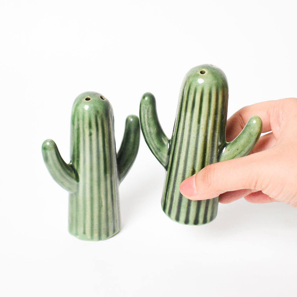 Salt & Pepper Shaker Set - Cactus