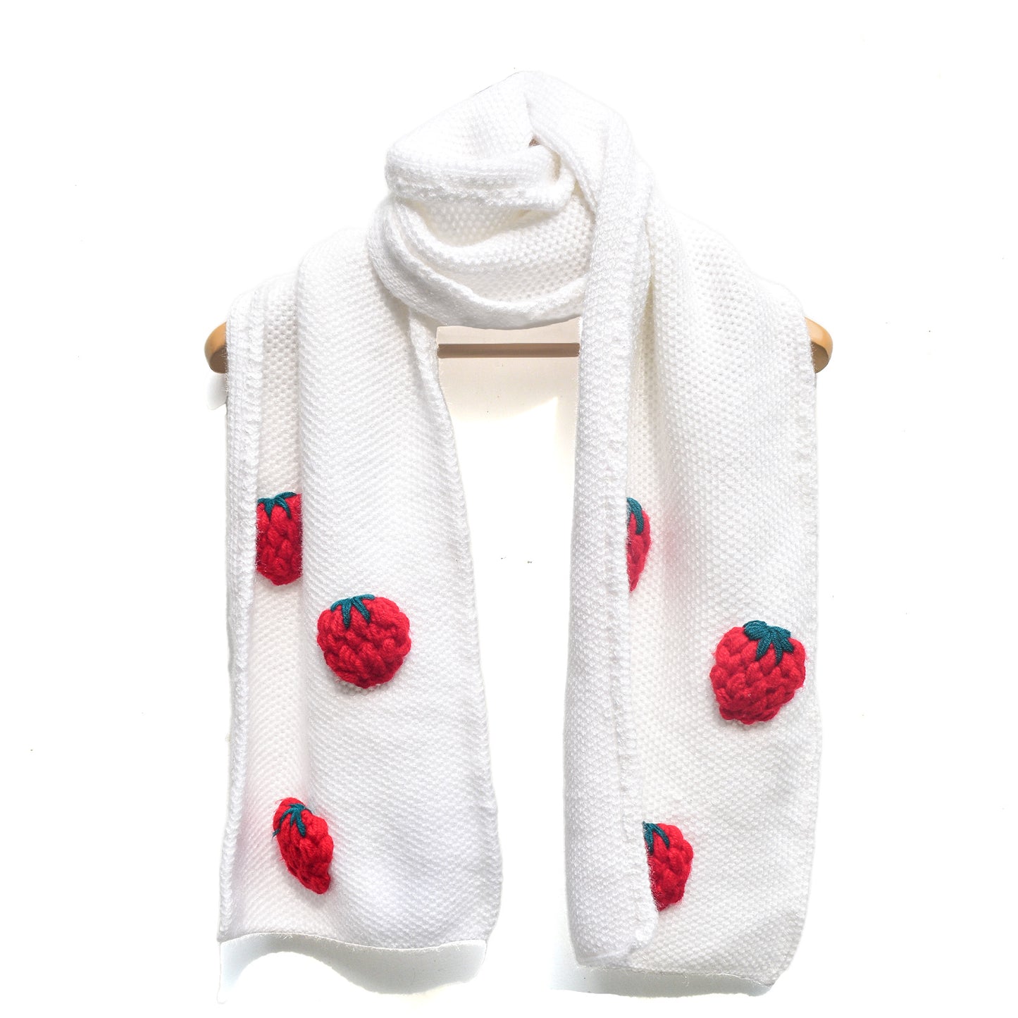 Women’s Knit Scarf- Strawberry