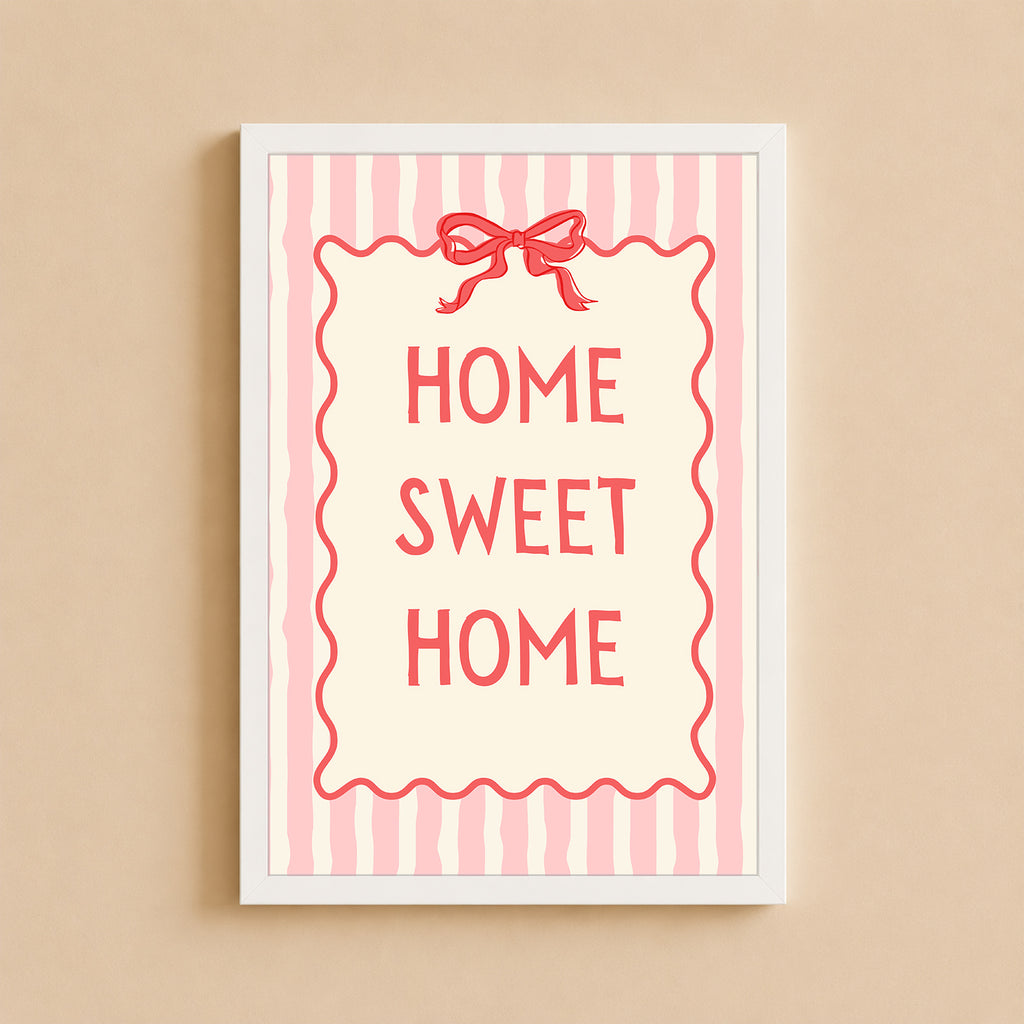 Wall Art Poster - Home Sweet Home