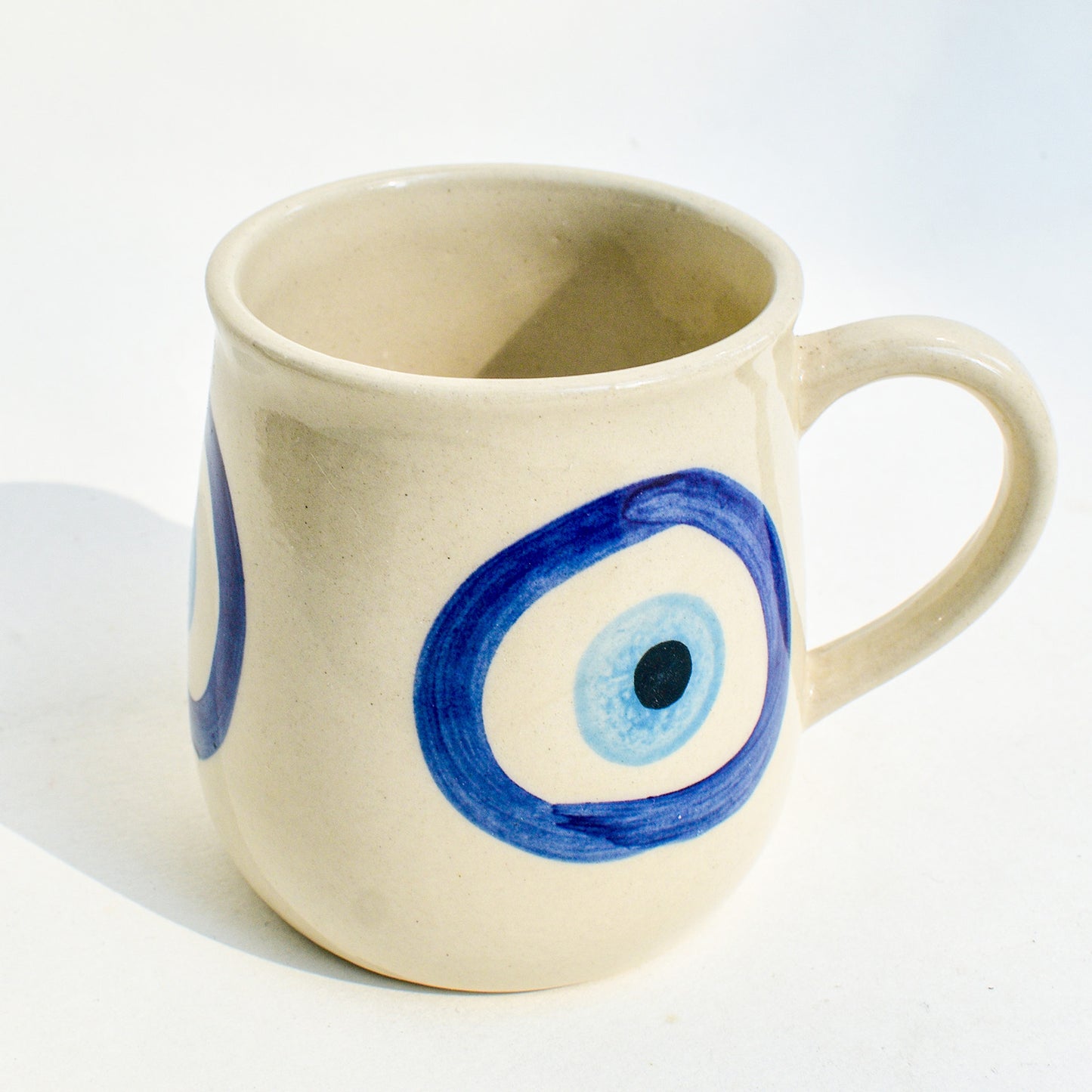 Handmade Ceramic Mug - Evil Eye