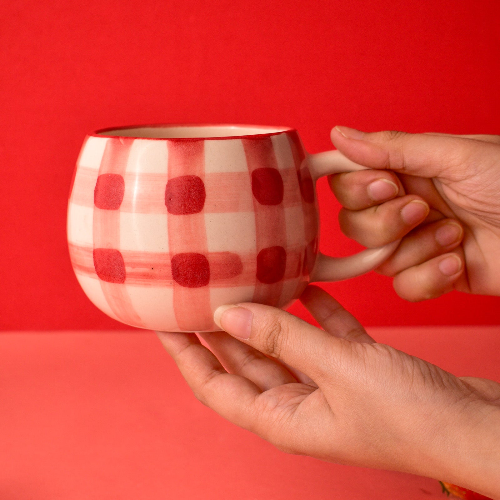 Cute Coffee mug - Pretty Plaid