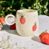 Premium Handmade Ceramic Mug - Strawberry