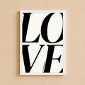 Wall Art Poster - Love is all around us Black