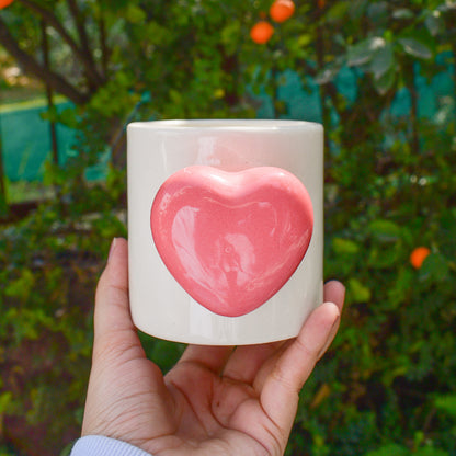 Aesthetic Coffee Mug - Heart Knob