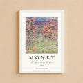 Wall Art Poster - Monet, House Amongst the roses
