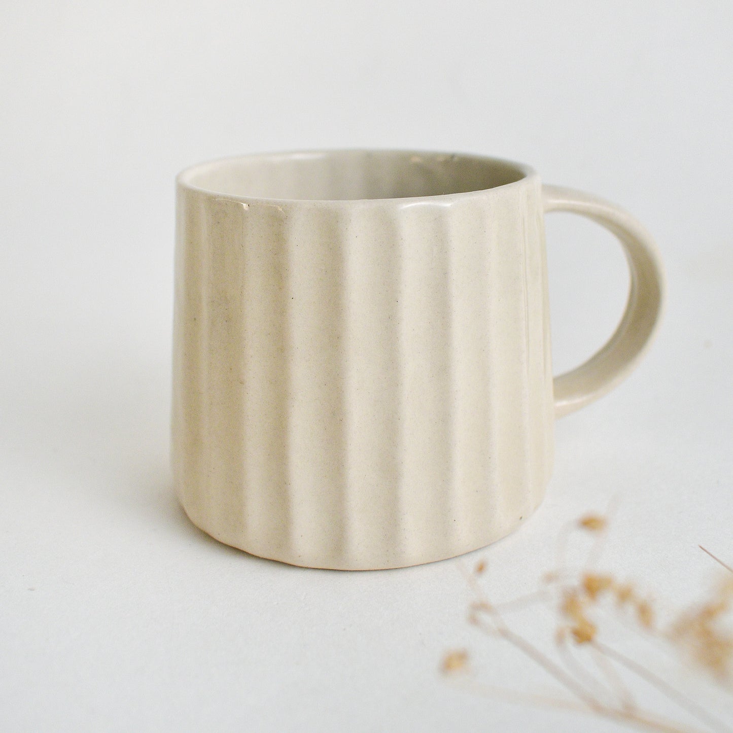 cream brew ceramic coffee mug