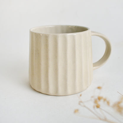 cream brew ceramic coffee mug